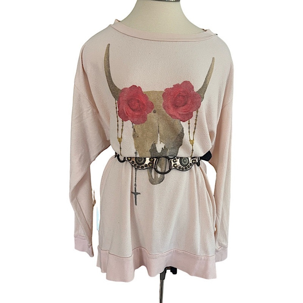 Wildfox Couture DESERT ROSE ROADTRIP OVERSIZE SWEATER - Picture 2 of 4